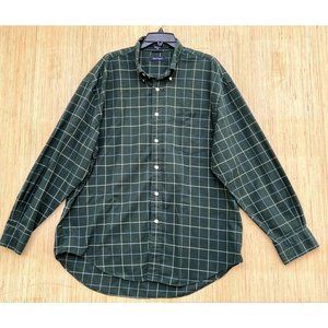 Nautica - Plaid Men's Dress Shirt - Green - XL